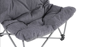 Scaun pliabil pentru camping, plaja, pescuit sau gradina, Outwell Furniture Freemont Lake, culoare gri, 120 kg - Img 4
