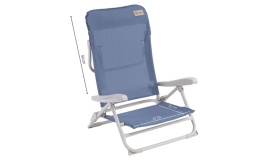 Scaun pliabil si sezlong pentru camping, plaja, pescuit sau gradina, Outwell Seaford Ocean Blue, culoare albastru, pentru copii - Img 2