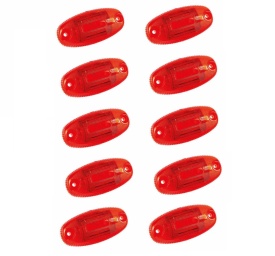 Set 10 lampi gabarit, LED, rosu, 12-24V, FT-068 C Fristom