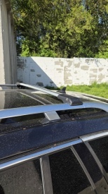 Set 2 bare portbagaj transversale compatibil cu Skoda Octavia III 2013-202019, Combi, Break, Wingbar, culoare argintiu, cu cheie - Img 4