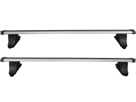 Set 2 bare portbagaj transversale universale compatibil cu automobile fara bare longituninale sau prindere fixa, lungime 120 cm, aluminiu - Img 1