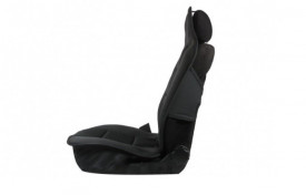 Set 2 huse scaune auto pentru fata, material textil, negru cu gri - Img 3