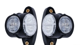 Set 2 lampi de gabarit mici pentru camion sau remorca, led 12-24V, rosu, alb, portocaliu
