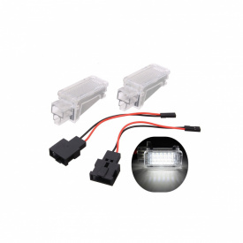 Set 2 lampi LED pentru interior compatibil SKODA Fabia 07-09, Octavia 04-08, Roomster 06-09, Superb 06-09 - Img 1