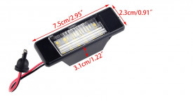 Set 2 lampi numar LED compatibil NISSAN Juke, Qashqai, X-Trail T32 - Img 2