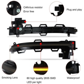 Set 2 Lampi Semnalizari dinamice Oglinzi compatibil cu BMW 1 F20 F21 2011-2018 BMW 2 F22 F23 2013- BMW 3 F30 F31 2011-2018 BMW 4 F32 F33 F36 2013-2018 BMW X1 E84 2012-2014, fumurii - Img 7