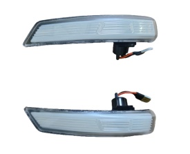 Set 2 Semnalizari Dinamice Full LED pentru Oglinda compatibil cu Ford Focus II 2008-2012, Focus III 2012-2017, Mondeo IV 2010-2014, transparente