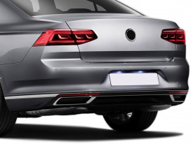 Set 3 ornamente inox bara si evacuare spate VW PASSAT B8.5 2019-> - Img 5