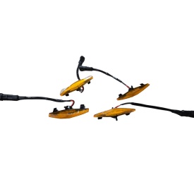 Set 4 bucati lumini de zi LED DRL F3 pentru grila frontala SUV camioneta 12V-24V, portocalii - Img 4