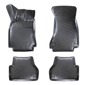 Set covorase auto cauciuc Audi A4 B8 2008-2015 forma tavita - Img 1