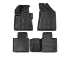 Set covorase auto cauciuc compatibile MG HS Turbo Hybrid 2024->, forma tavita 3D