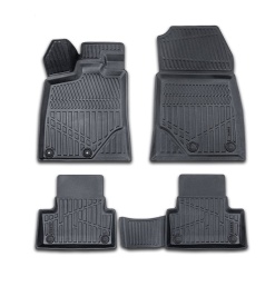 Set covorase auto cauciuc Peugeot 3008 Hybrid 2023->, forma tavita 3D - Img 1