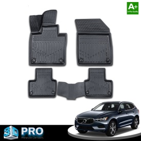 Set covorase auto cauciuc VOLVO XC60 2017->, forma tavita 3D - Img 2