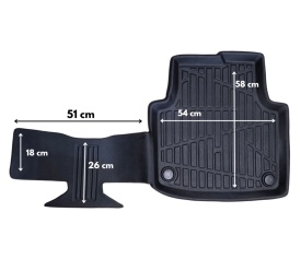 Set covorase auto universale din cauciuc fara miros tip tavita 3D - Img 4