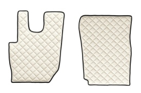Set covorase camion, piele ecologica compatibil cu Daf CF 2013-> Crem Manual - Img 2