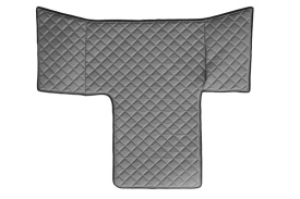 Set covorase camion, piele ecologica compatibil cu MAN TGL / TGM / TGS 2016-2022 cabina L, cabina XL Gri - Img 3