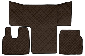 Set covorase camion, piele ecologica compatibil cu MAN TGL / TGM / TGS 2016-2022 cabina L, cabina XL Maro