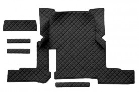 Set covorase camion, piele ecologica compatibil cu Man TGX I,II 2018-> Negru, automat 1 sertar - Img 3