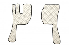 Set covorase camion, piele ecologica compatibil cu VOLVO FH12 FH 16 2002-2012 Crem, AUTOMAT - Img 3