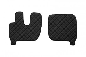 Set covorase camion, piele ecologica compatibile cu IVECO STRALIS AS 2002-2012, cabina mare, automata negru - Img 3