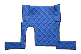 Set covorase camion, piele ecologica compatibile cu Man TGX 2007-2017 Manual, Albastru, cu un sertar - Img 3
