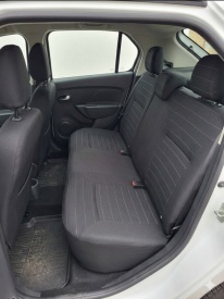 Set huse auto pentru scaune compatibile Dacia Logan II 2012-2020, negru, cu bancheta spate fractionata, material textil - Img 2