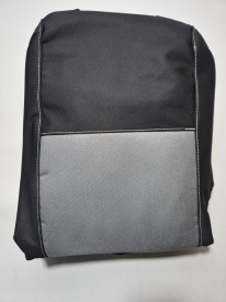 Set huse auto pentru scaune pentru VW TIGUAN 1 2008-2011, material textil, negru cu gri deschis, Lichidare stoc! - Img 1