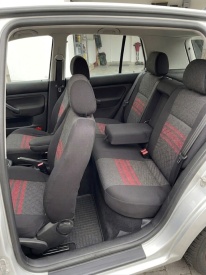Set huse auto pentru scaune, VW GOLF IV 1998-2005, material textil negru cu rosu, Lichidare stoc! - Img 2