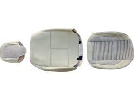 Set huse scaune auto compatibil cu BMW X3 F25 2010-2017, piele ecologica bej cu material textil bej, fata-spate - Img 2