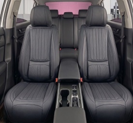 Set huse scaune auto compatibil Toyota Rav4 2006-2012, fata-spate, Piele ecologica Negru