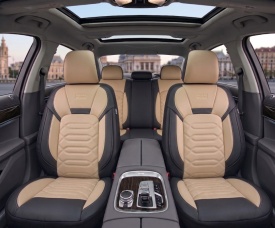Set huse scaune auto compatibil Toyota Rav4 2013-2018, fata-spate, imitatie alcantara, negru cu crem
