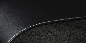 Set huse scaune auto, dedicate VW GOLF 7 VII 2012-2019 hatchback, fata-spate, fara cotiera in spate, piele ecologica neagra cu imitatie de alcantara neagra - Img 4