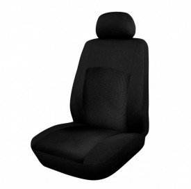 Set huse scaune auto, universale, fata-spate, bancheta fractionata, jacquard, negru - Img 4