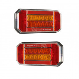 Set lampi spate 165x80, 3 functii, LED-Neon,12/24V, semnalizare dinamica, partea stanga+dreapta