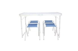 Set masa pliabila de camping cu scaune, gradina, terasa,munte, plaja, mare 5 buc - Img 2