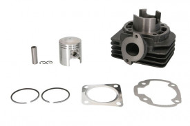 Set motor , cilindru , piston, segmenti si set garnituri 2T , capacitate 50cc compatibil cu ITALJET FORMULA; SUZUKI AH, AJ, AP, AY, UF, UX; TGB 202, 203, BULLET, ERGON, HOOK; WINKING/TGB AKROS, AS, AT, AX, DELIVERY, ERGON, KB 50 1975-2010 - Img 1