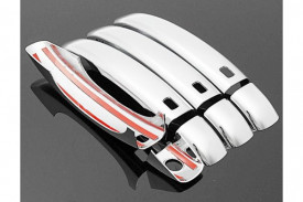 Set ornamente cromate manere portiere compatibile AUDI A1, A4 B8, A5, Q3, Q5, Q7 2006-2016 Keyless Entry - Img 5