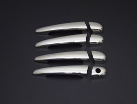 Set ornamente cromate manere portiere compatibile BMW seria 3 E46 1998-2001, fara facelift - Img 1