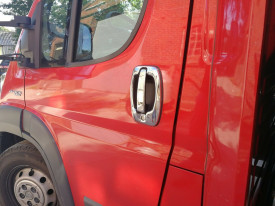 Set ornamente cromate manere portiere compatibile FIAT DUCATO 2006->, cu rame incluse - Img 2