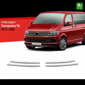 Set ornamente inox grila fata VW T6 2015-2020 ( 4 piese ) - Img 2