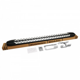 Set praguri laterale din aluminiu cu suporti compatibil CITROEN JUMPY caroserie lunga 2006-2016, TrimLine Alu Design - Img 2