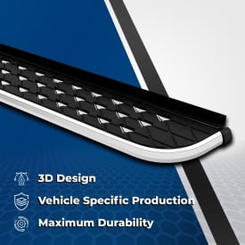 Set praguri trepte laterale cu suporti compatibil Ford Custom 2023->, caroserie scurta, Diamond Krom Design - Img 5
