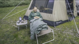 Sezlong pliabil Outwell Tenby Toffee Tint pentru camping, plaja sau gradina 54/61 x 188 x 30 cm - Img 6