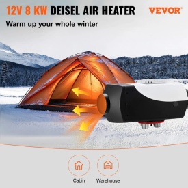 Soba Incalzitor diesel VEVOR 12V, Incalzitor de aer diesel 5-8KW, Incalzitor diesel cu aer si incalzire rapida - Img 5