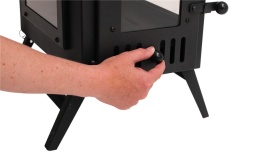Soba pentru camping, cort Robens Hunter Stove, cu suprafata de gatit si burlan - Img 6
