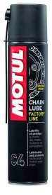 Spray 400 ml MOTUL Chain Lube Factory Line, Lubrifiant spray de inalta performanta pentru lanturi de motocicleta