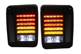 Stopuri Full LED compatibil cu JEEP Wrangler, Rubicon JK 2007-2017 - Img 1