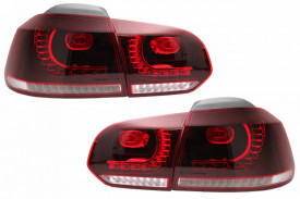 Stopuri Full LED compatibil cu VW Golf 6 VI 2008-2013 GTI R20 Design - Img 3