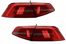 Stopuri LED compatibil cu VW Passat B8 3G 2015-2019 Sedan Matrix R line cu semnal dinamic - Img 3