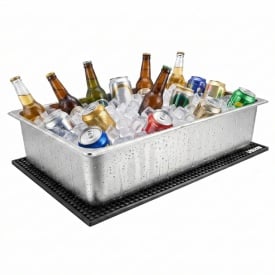 Tava recipient de prezentare pentru servire alimente, din otel inoxidabil, dozator de condimente pentru bufet, raft racit cu gheata cu capac separat, pentru restaurant, hotel, petrecere, tava 6 compartimente - Img 11